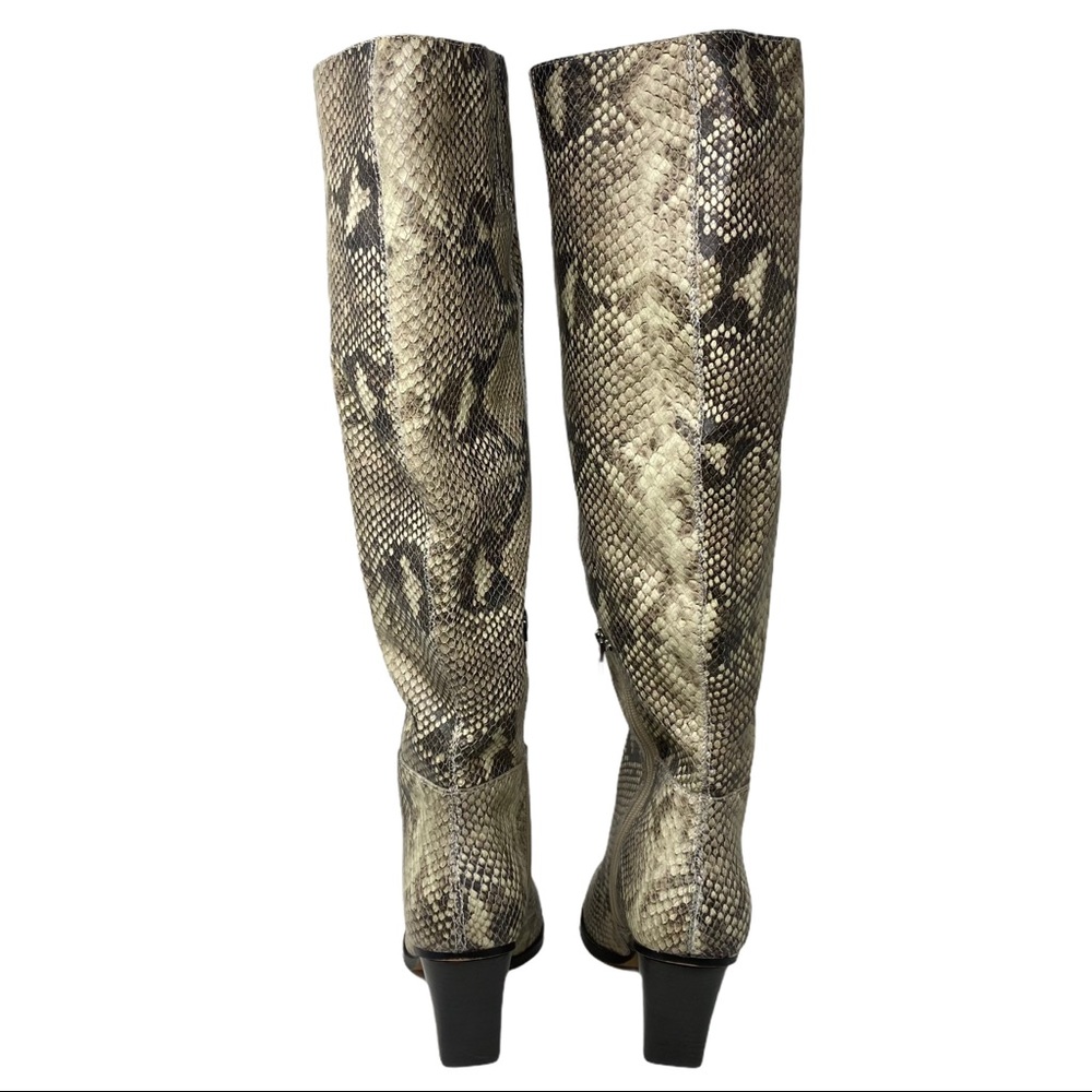 DOLCE VITA SNAKESKIN KNEE HIGH BOOTS - Picture 8 of 12